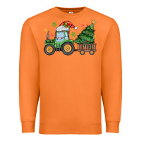 Carrot christmas tractor Premium Sweatshirt - MaliasSmallBusiness