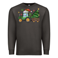 Smoke christmas tractor Premium Sweatshirt - MaliasSmallBusiness