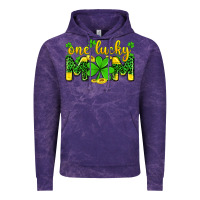 Cloud Purple one lucky mom Vintage Hoodie - Zillion Design Studio