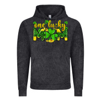 Vintage Black one lucky mom Vintage Hoodie - Zillion Design Studio