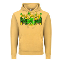 Vintage Mustard one lucky mom Vintage Hoodie - Zillion Design Studio