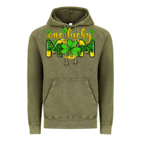 Vintage Olive one lucky mom Vintage Hoodie - Zillion Design Studio