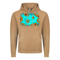 Vintage Camel turquoise gemstone sunflower background Vintage Hoodie - JahusDesignShop