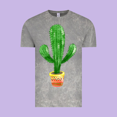 Mexican Cactus Vintage Tee Designed By Fadigitalartstudio