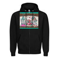 Black nurse gnomies tumbler Zipper Hoodie - BarkalooDesign