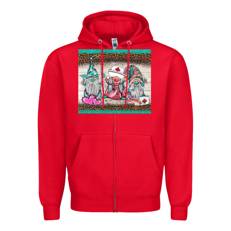 Nurse Gnomies Tumbler Zipper Hoodie by BarkalooDesign | Teevron