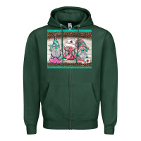 Sports Green nurse gnomies tumbler Zipper Hoodie - BarkalooDesign