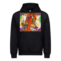 Black Mardi Gras crawfish Urban Hoodie - NancyCooperArtShop