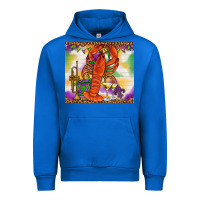 Cobalt Mardi Gras crawfish Urban Hoodie - NancyCooperArtShop