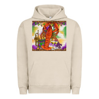 Pigment French Oak Mardi Gras crawfish Urban Hoodie - NancyCooperArtShop