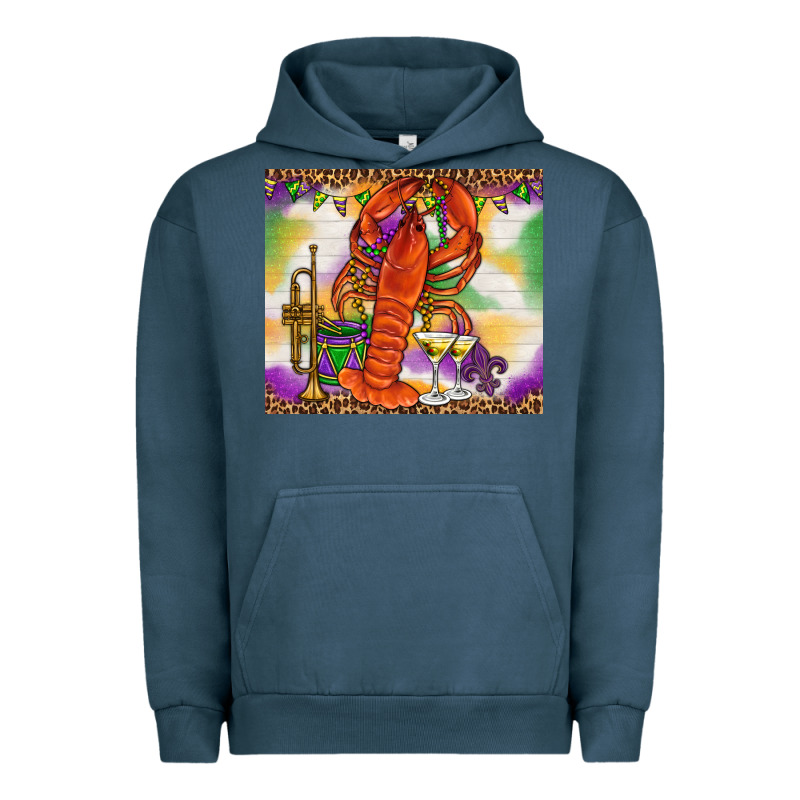 Mardi Gras Crawfish Urban Hoodie by NancyCooperArtShop | Teevron