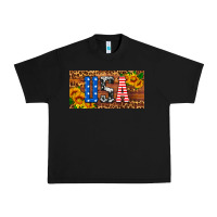 Black usa sunflowers license plate Urban Heavy Tee - HRA Design Shop