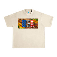 Sandshell usa sunflowers license plate Urban Heavy Tee - HRA Design Shop