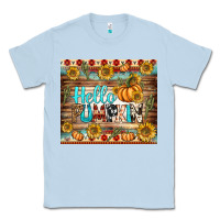 Dusty Blue hello pumpkin tumbler Classic Tee - BundleAndBundleShop
