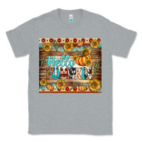 Heather Grey hello pumpkin tumbler Classic Tee - BundleAndBundleShop