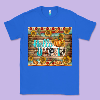 Hello Pumpkin Tumbler Classic Tee Designed By Bundleandbundleshop