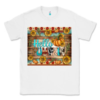 White hello pumpkin tumbler Classic Tee - BundleAndBundleShop