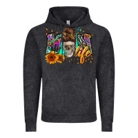 Vintage Black mom life with skull Vintage Hoodie - Zillion Design Studio