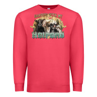 Cardinal hanging with my heifers Premium Sweatshirt - NancyCooperArtShop