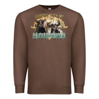 Chestnut hanging with my heifers Premium Sweatshirt - NancyCooperArtShop