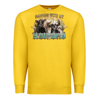 Lemon hanging with my heifers Premium Sweatshirt - NancyCooperArtShop