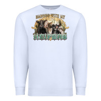 White hanging with my heifers Premium Sweatshirt - NancyCooperArtShop