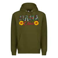 Army Green mama claus Premium Hoodie - AdoDesignShop