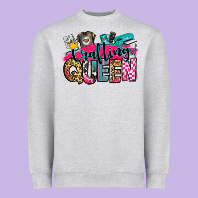 Crafting Queen Heavyweight Sweatshirt Designed By Zillion Design Studio