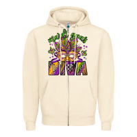Sandshell mardi gras diva Zipper Hoodie - Jasminsmagicworld