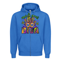 True Royal mardi gras diva Zipper Hoodie - Jasminsmagicworld