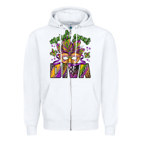 White mardi gras diva Zipper Hoodie - Jasminsmagicworld