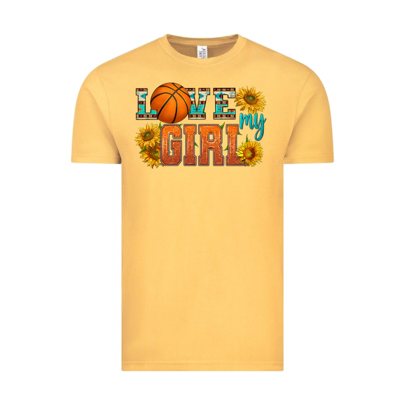 Love My Girl Basketball Vintage Tee by HRA Design Shop | Teevron