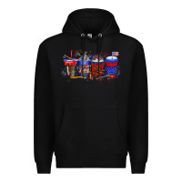 Black labor day drink Premium Hoodie - RacoonDesign