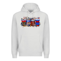 Dove Grey labor day drink Premium Hoodie - RacoonDesign