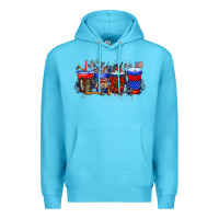 Ocean Blue labor day drink Premium Hoodie - RacoonDesign