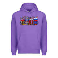 Purple labor day drink Premium Hoodie - RacoonDesign