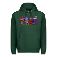 Sports Green labor day drink Premium Hoodie - RacoonDesign