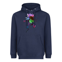 Navy Autism be kind Heavyweight Hoodie - NancyCooperArtShop