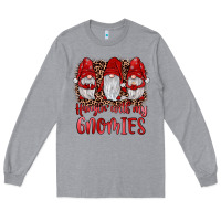 Heather Grey hangin' with my gnomies Long Sleeve Tee - JahusDesignShop