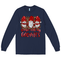 Navy hangin' with my gnomies Long Sleeve Tee - JahusDesignShop