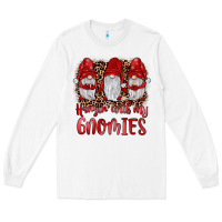 White hangin' with my gnomies Long Sleeve Tee - JahusDesignShop