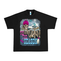 Black Winter tis the season skeleton Urban Heavy Tee - FaDigitalArtStudio