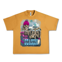 Peanut Butter Winter tis the season skeleton Urban Heavy Tee - FaDigitalArtStudio