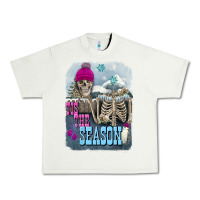 Pistachio Winter tis the season skeleton Urban Heavy Tee - FaDigitalArtStudio
