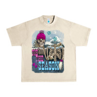 Sandshell Winter tis the season skeleton Urban Heavy Tee - FaDigitalArtStudio