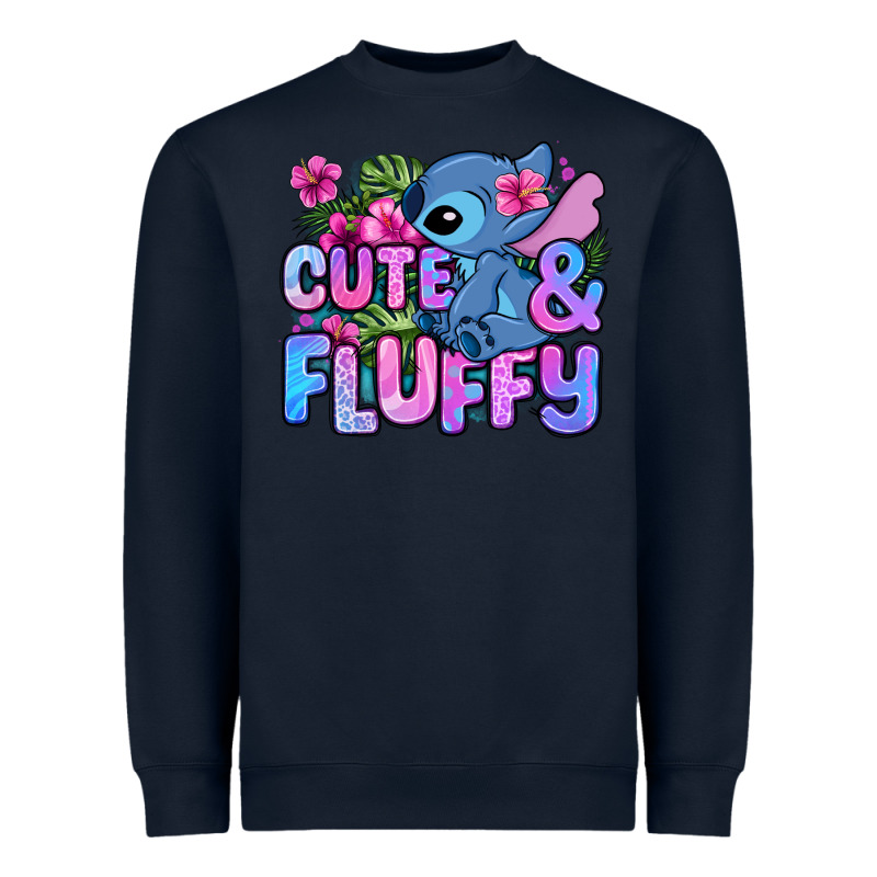 Cute And Fluffy Stitch Heavyweight Sweatshirt by Zillion Design Studio | Teevron