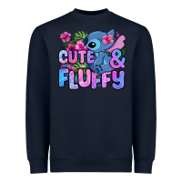 Navy cute and fluffy stitch Heavyweight Sweatshirt - Zillion Design Studio