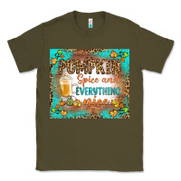 Army Green pumpkin spice and everything nice Classic Tee - BundleAndBundleShop