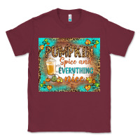 Burgundy pumpkin spice and everything nice Classic Tee - BundleAndBundleShop