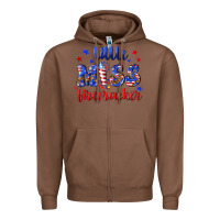 Chestnut little miss firecracker Zipper Hoodie - NancyCooperArtShop